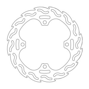 Moto-Master Flame Jarrulevy taakse Honda CR 125/250