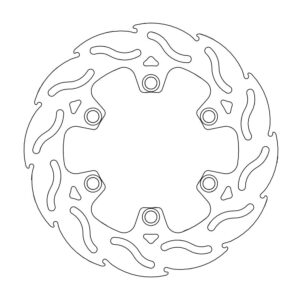 Moto-Master Flame Jarrulevy taakse Kawasaki KDX 125/200/250 (replaces 110039)