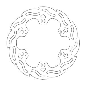 Moto-Master Flame Jarrulevy taakse Yamaha DT125, TDR125, TT600 (replaces 110068)