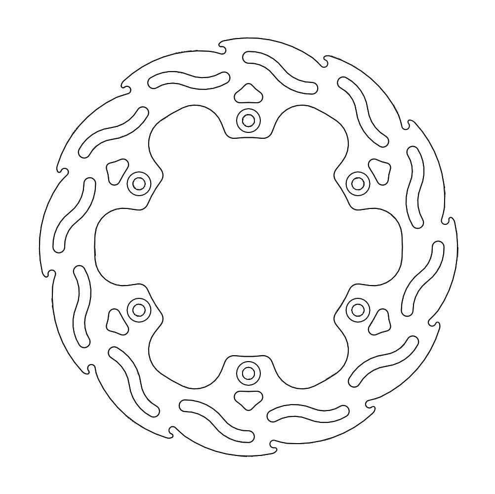 Moto-Master Flame Jarrulevy taakse Yamaha DT125, TDR125, TT600 (replaces 110068)