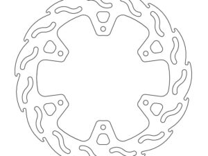 Moto-Master Flame Jarrulevy taakse Yamaha WR, WRF ,YZF (replaces 110069)