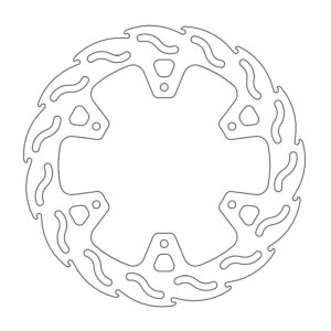 Moto-Master Flame Jarrulevy taakse Yamaha WR, WRF ,YZF (replaces 110069)