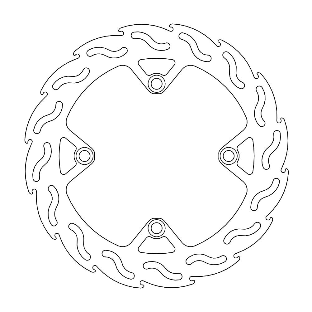 Moto-Master Flame Jarrulevy taakse Husqvarna 2011