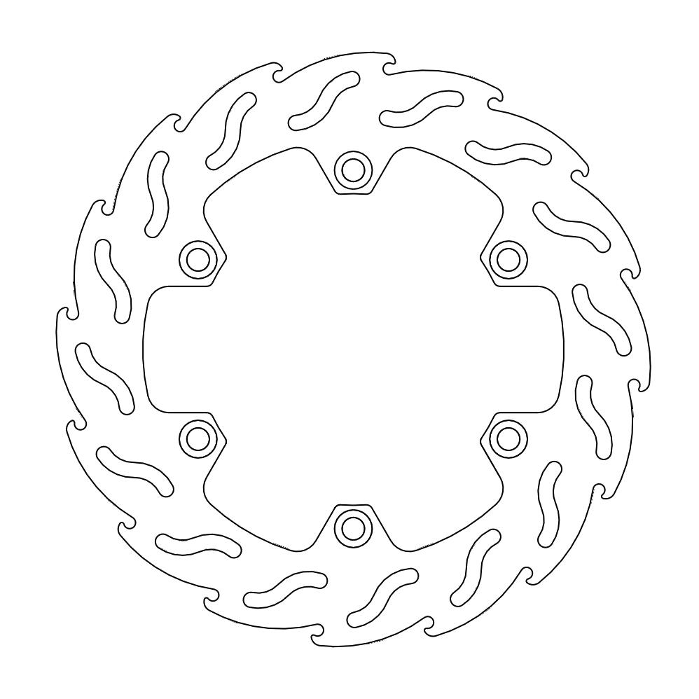 Moto-Master Flame Jarrulevy eteen vasen Transalp 600