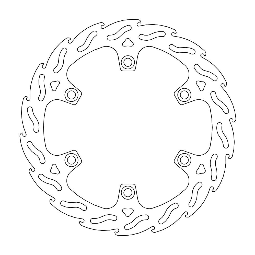 Moto-Master Flame Jarrulevy eteen Vigor 650