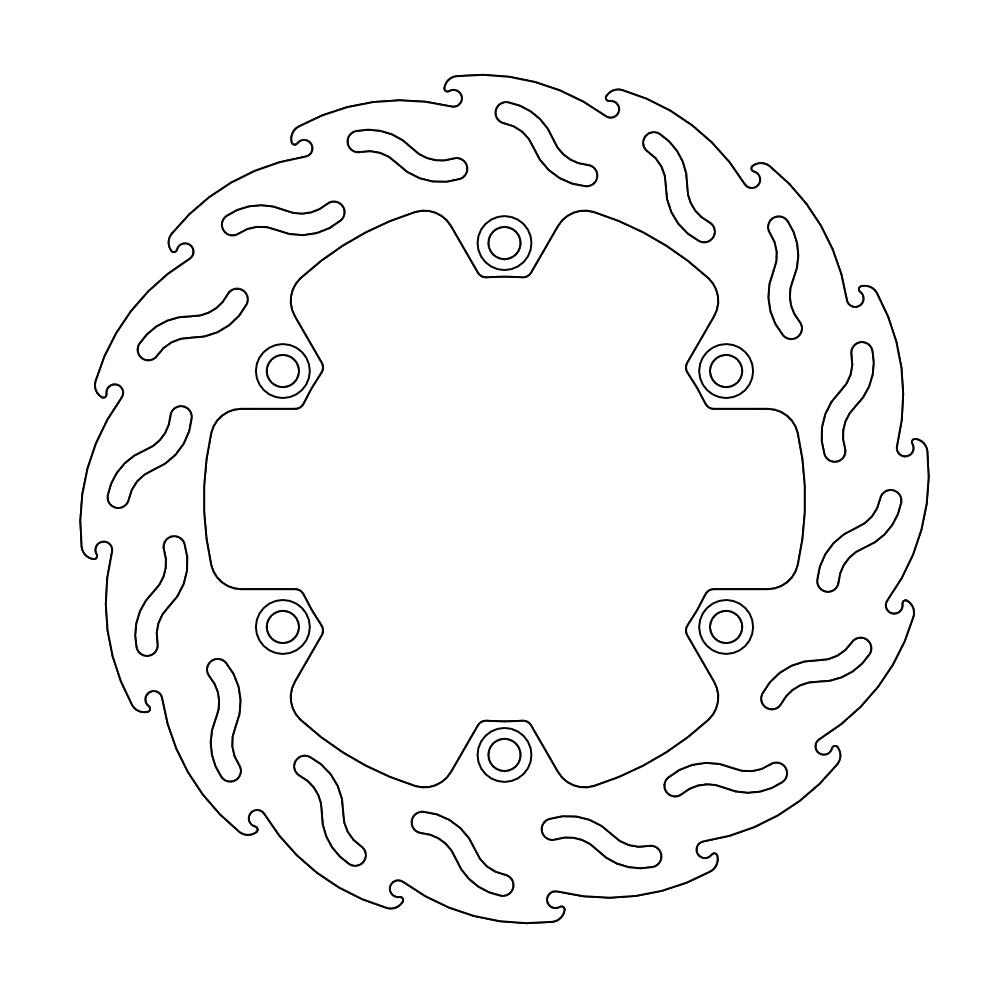 Moto-Master Flame Jarrulevy eteen oikea Transalp 600