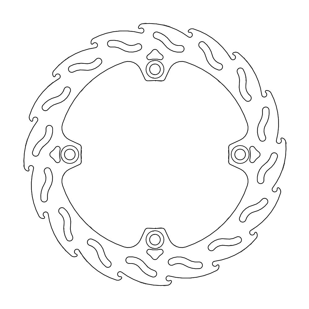 Moto-Master Flame Jarrulevy eteen oikea Dominator/Transalp 650
