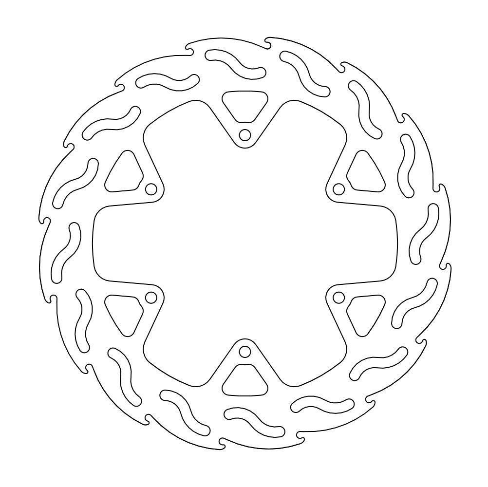 Moto-Master Flame Jarrulevy taakse KTM 990 SMR, ABS