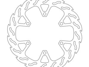 Moto-Master Flame Jarrulevy eteen oikea Kawasaki 250 Ninja