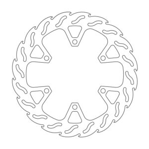 Moto-Master Flame Jarrulevy eteen oikea Kawasaki 250 Ninja