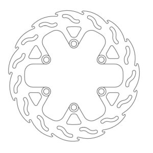 Moto-Master Flame Jarrulevy taakse Kawasaki KLX 250