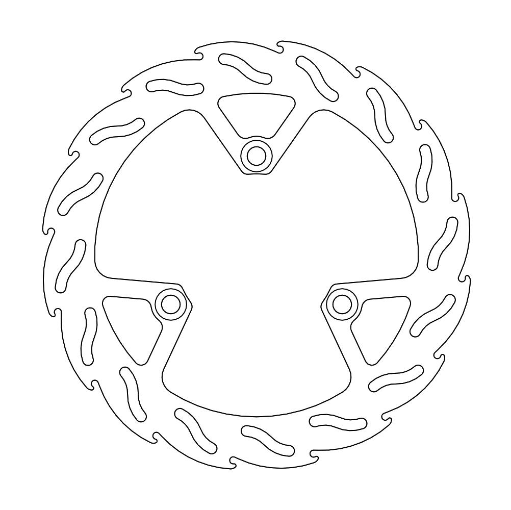 Moto-Master Flame Jarrulevy eteen oikea / taakse disc Suzuki Burgman 200