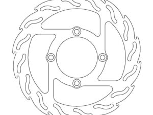 Moto-Master Flame Jarrulevy eteen vasen Honda Varadero 125