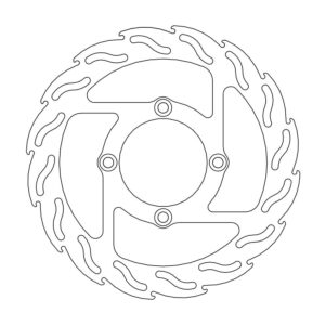 Moto-Master Flame Jarrulevy eteen vasen Honda Varadero 125