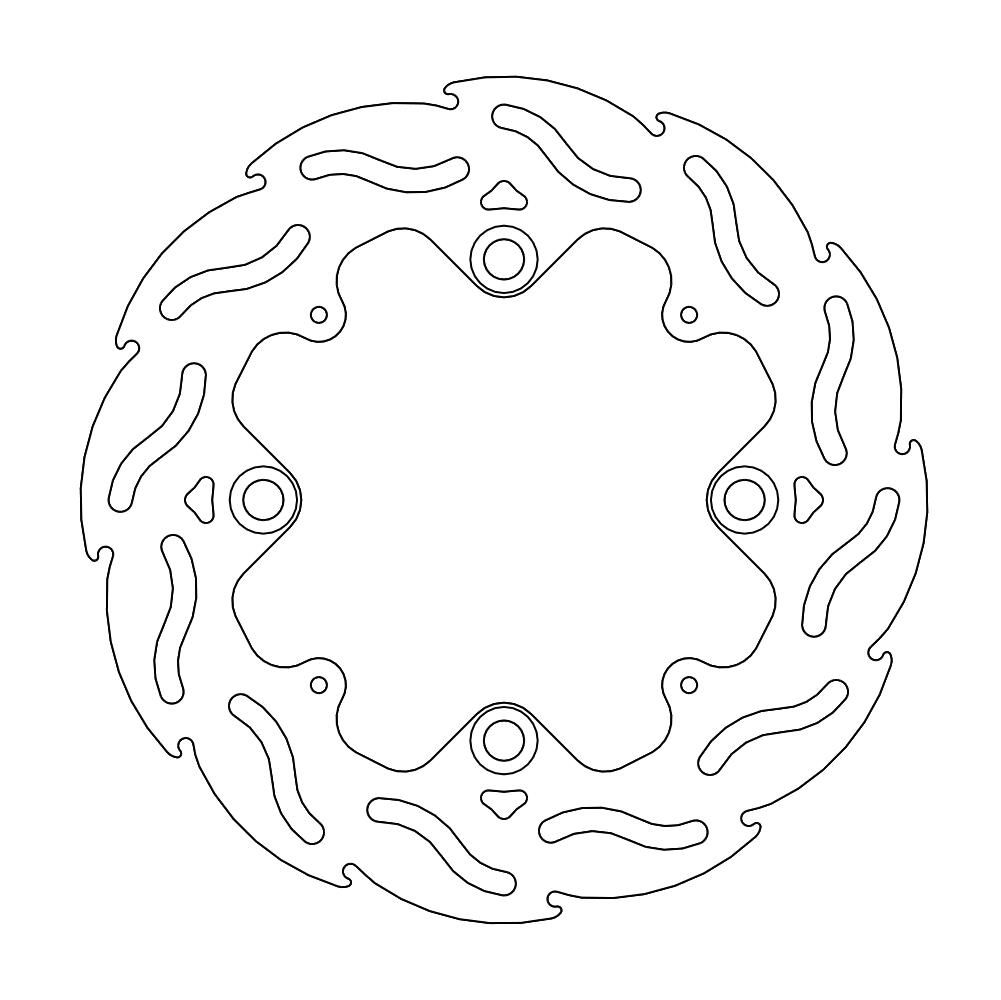 Moto-Master Flame Jarrulevy taakse CBR 600 RR