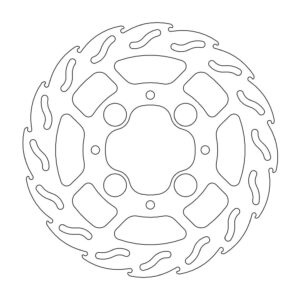 Moto-Master Flame Jarrulevy taakse VFR 800, ABS