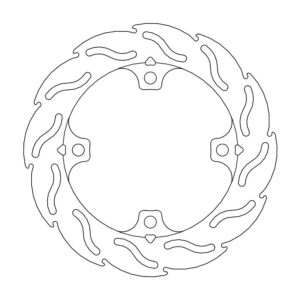 Moto-Master Flame Jarrulevy taakse CBR 1000 RR, ABS