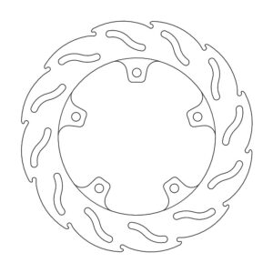 Moto-Master Flame Jarrulevy taakse RSV 4, Factory, ABS