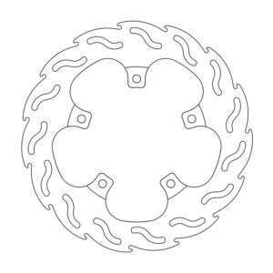 Moto-Master Flame Jarrulevy taakse Shiver 750, Dorsoduro