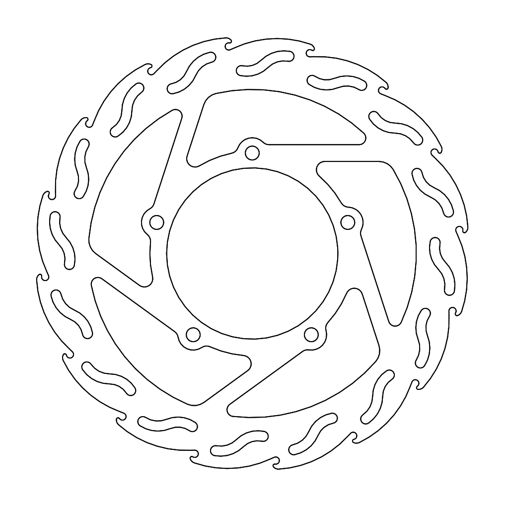 Moto-Master Flame Jarrulevy taakse Mana 850