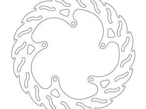 Moto-Master Flame Jarrulevy taakse V-Max 1680