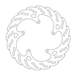 Moto-Master Flame Jarrulevy taakse V-Max 1680