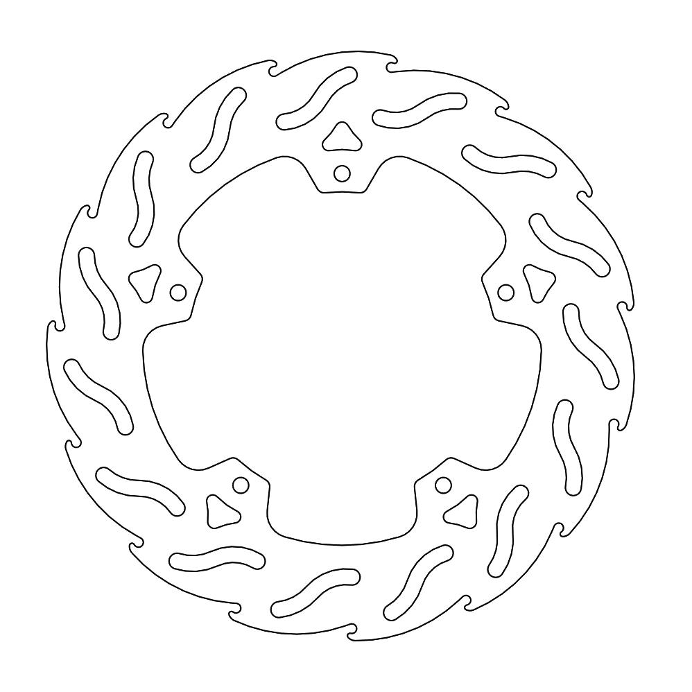 Moto-Master Flame Jarrulevy taakse Vespa