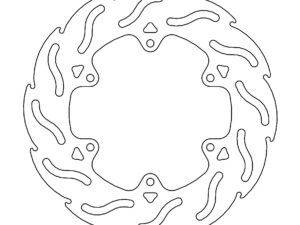 Moto-Master Flame Jarrulevy eteen & taakse Vespa