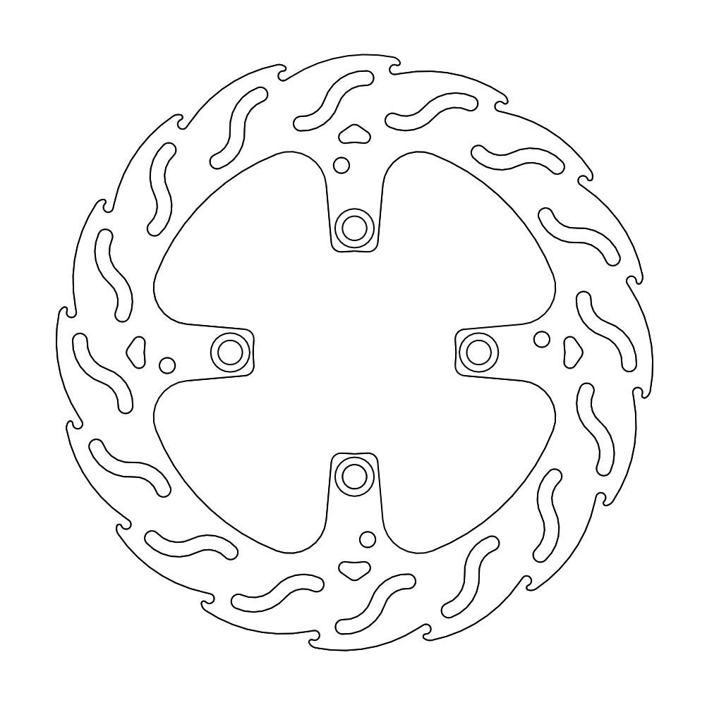 Moto-Master Flame Jarrulevy taakse 1198, S, Streetfighter, 1098