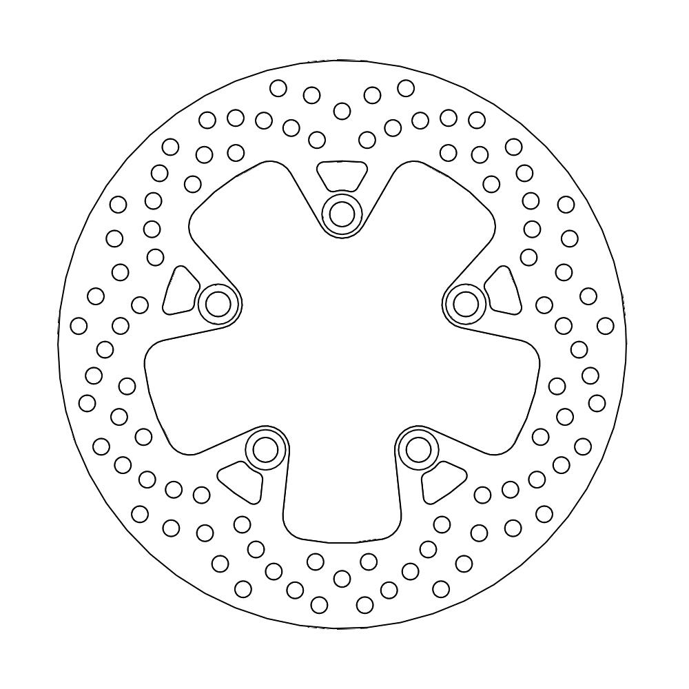 Moto-Master Halo Jarrulevy taakse Suzuki: GS600F/650F/1200F Bandit, GSX600F/750F