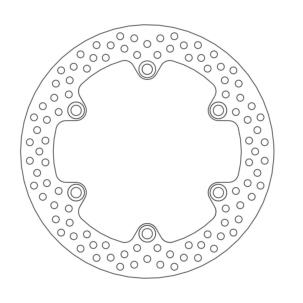 Moto-Master Halo Jarrulevy taakse Honda: Varadero 1000 ABS, CBR1100XX mustabird,