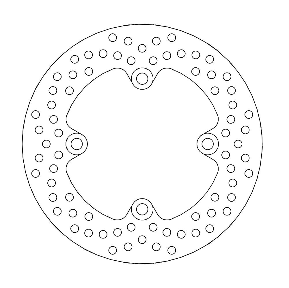 Moto-Master Halo Jarrulevy taakse Kawasaki: ZX6R/RR/636 Ninja, ER6F/N, Versys, Z