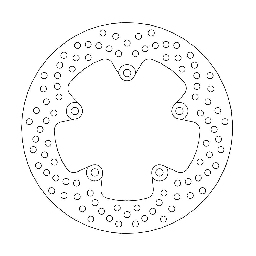 Moto-Master Halo Jarrulevy taakse Ducati: 749/R/S, 999/S/R/Biposto,