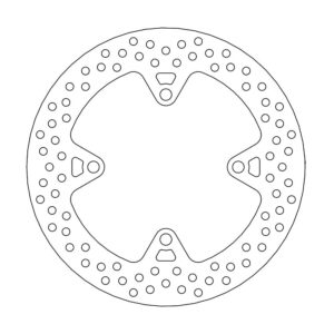 Moto-Master Halo Jarrulevy taakse Kawasaki: Z750/R/ABS, Z1000SX/ABS, ZZR1400/ABS