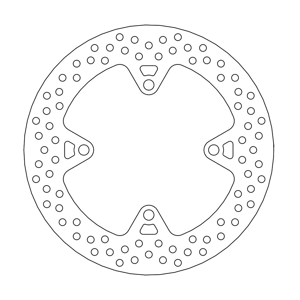 Moto-Master Halo Jarrulevy taakse Kawasaki: Z750/R/ABS, Z1000SX/ABS, ZZR1400/ABS