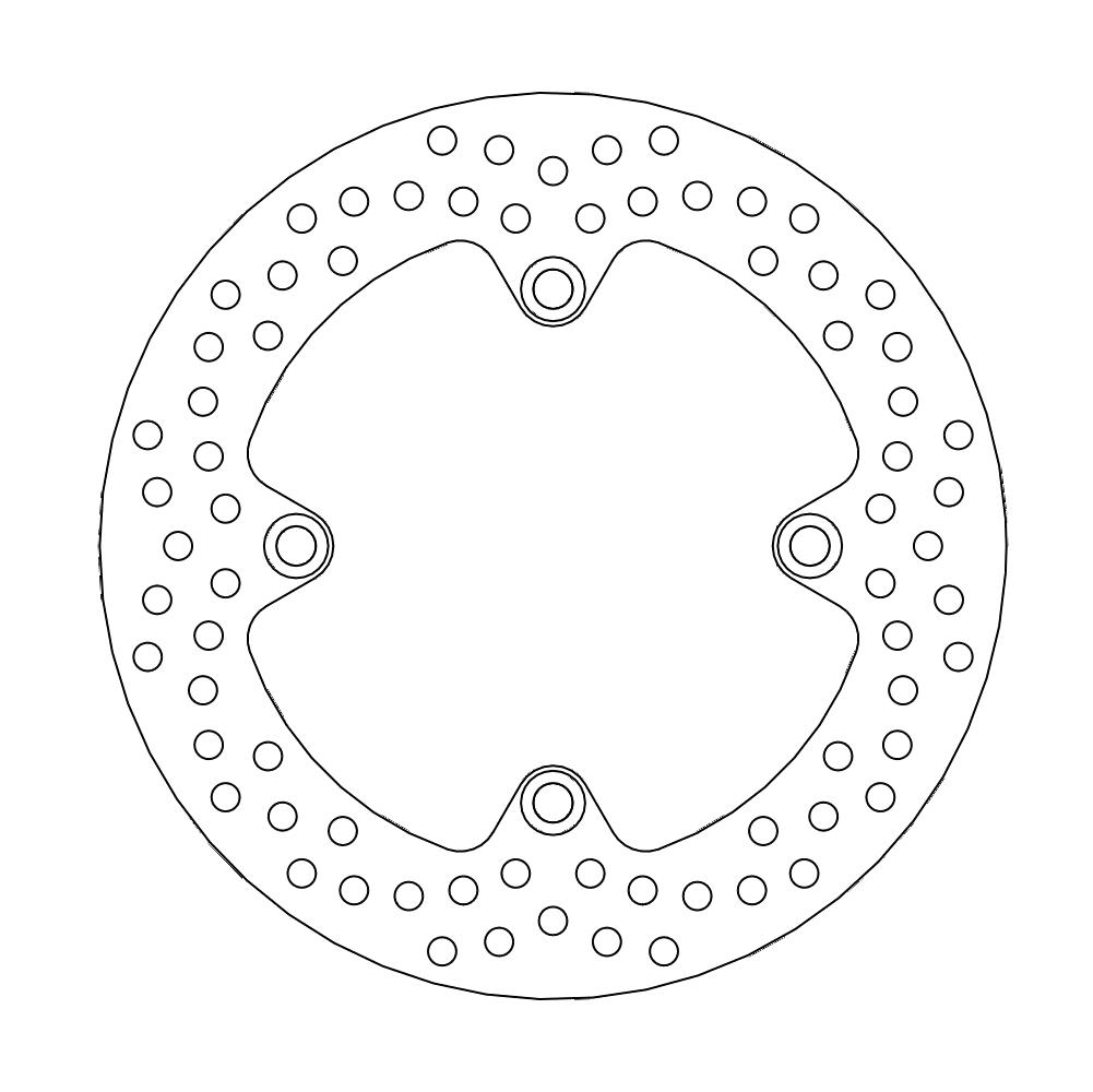 Moto-Master Halo Jarrulevy taakse Honda: CBF500/ABS, CBF600N/S/ABS, Hornet 600,