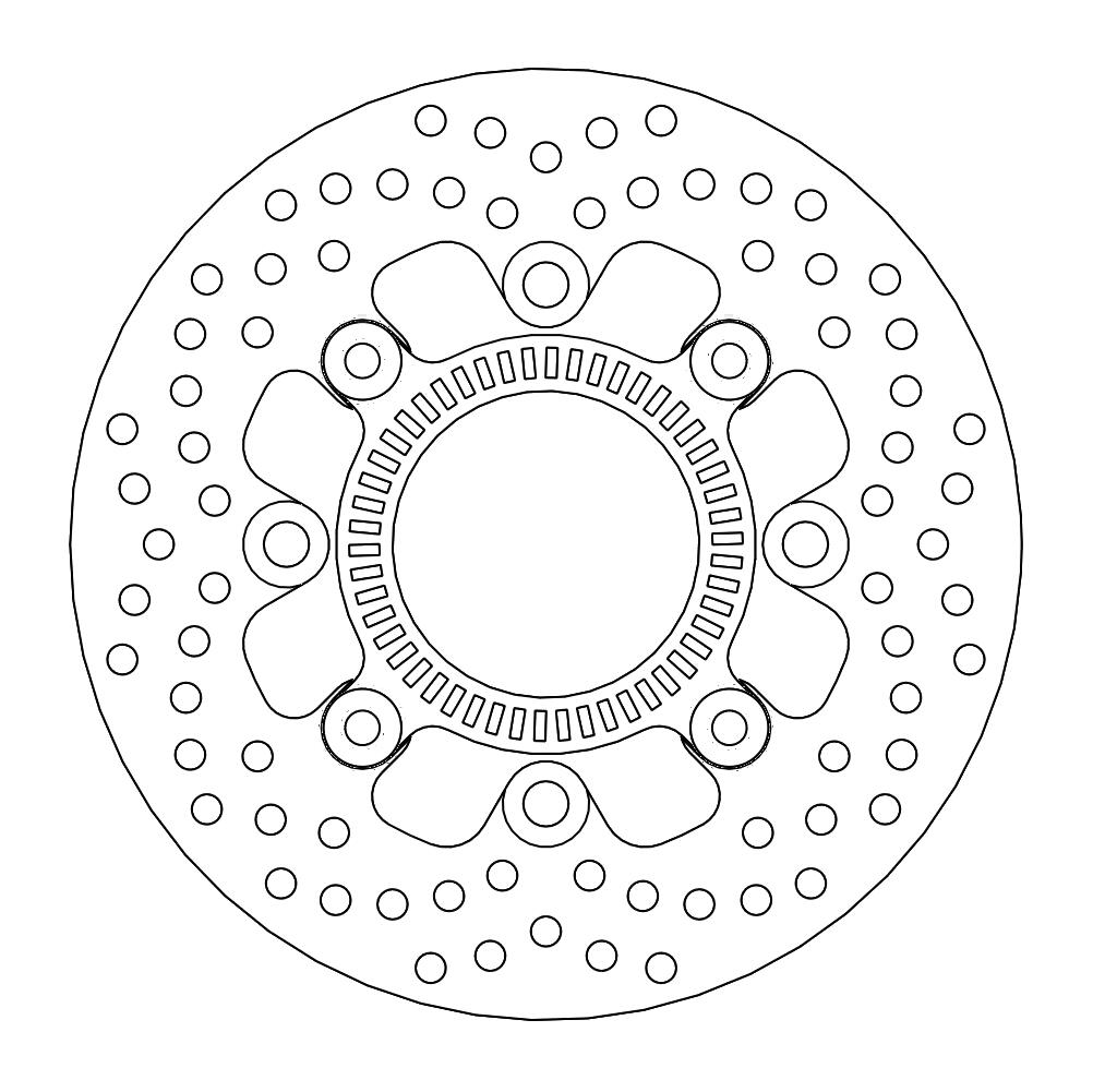Moto-Master Halo Jarrulevy taakse Kawasaki: ER-6F/N ABS, Versys ABS