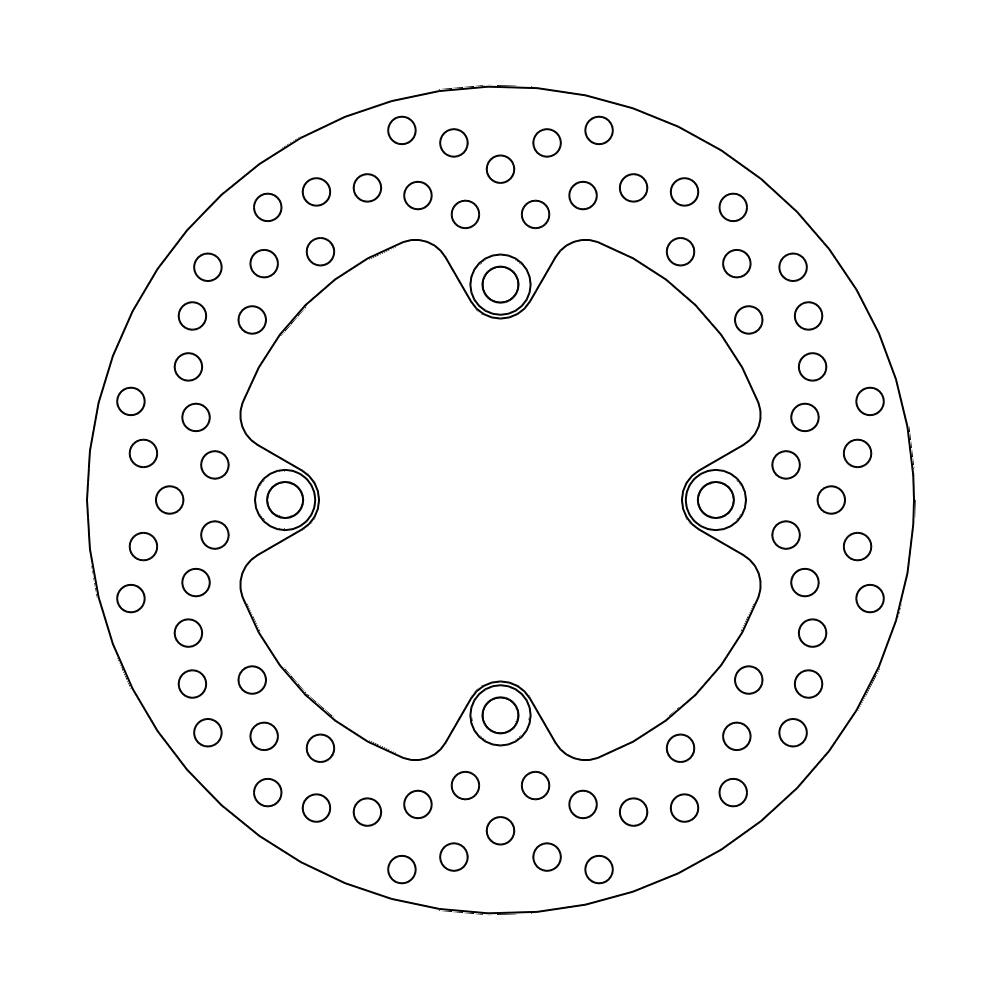 Moto-Master Halo Jarrulevy taakse Honda: XLV600/700 Transalp, XRV650, CB750, CB9