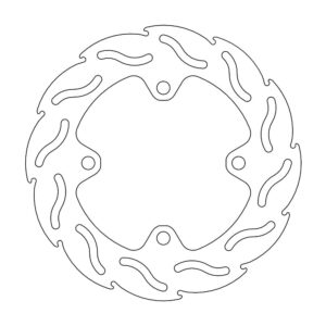 Moto-Master Flame Jarrulevy taakse, ZX-6R, 636, ZX-10R