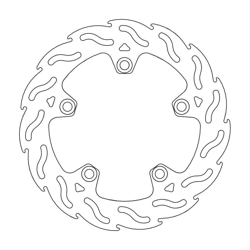 Moto-Master Flame Jarrulevy taakse Honda: NC700 S/D Integra/X Crossover DCT