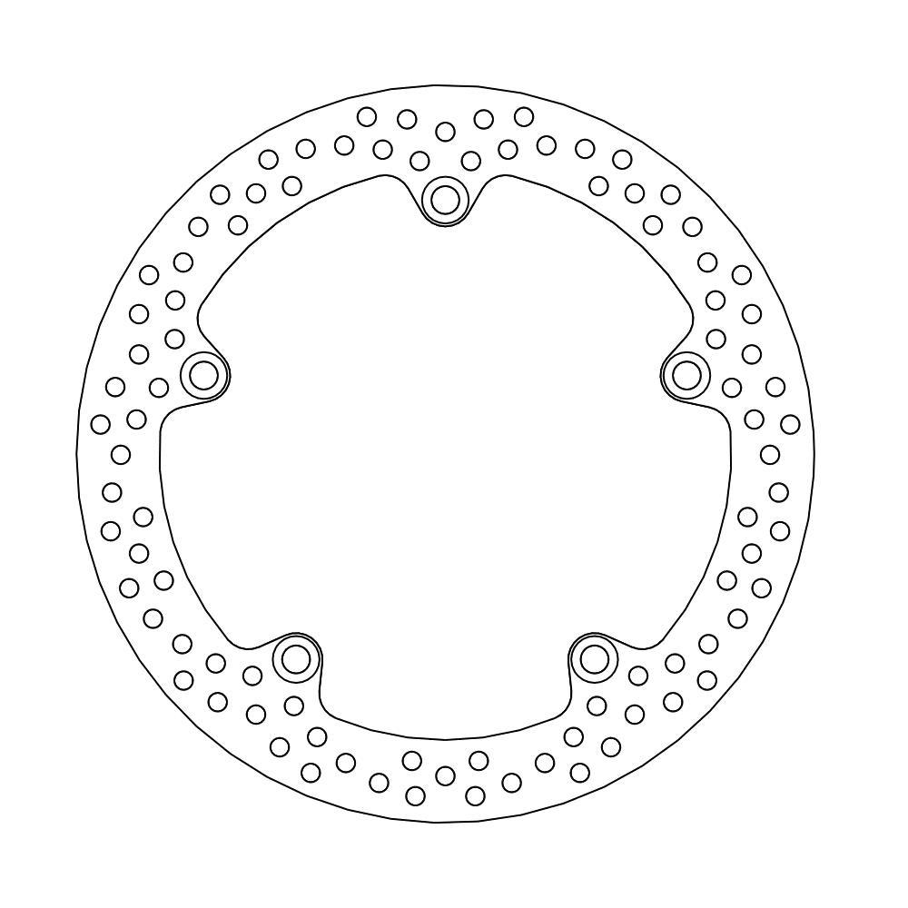 Moto-Master Halo Jarrulevy taakse Honda: VFR1200 F/FA/X Crosstourer