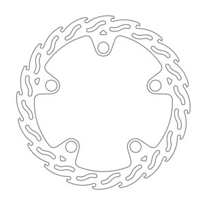 Moto-Master Flame Jarrulevy eteen vasen VFR 1200X, Crosstourer