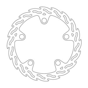 Moto-Master Flame Jarrulevy eteen oikea VFR 1200X, Crosstourer