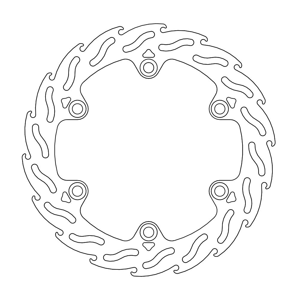 Moto-Master Flame Jarrulevy eteen vasen SH 300i, ABS