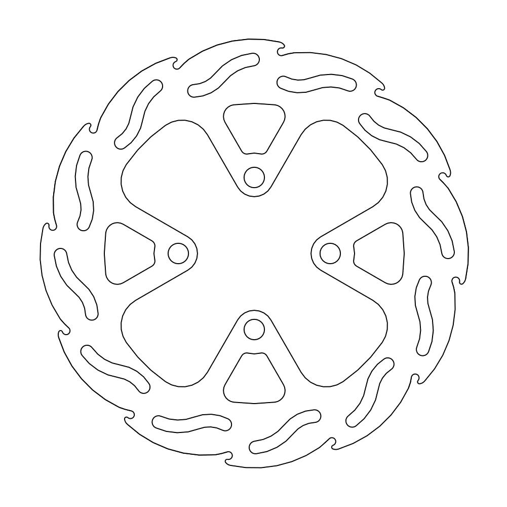 Moto-Master Flame Jarrulevy eteen vasen PCX 125, 150