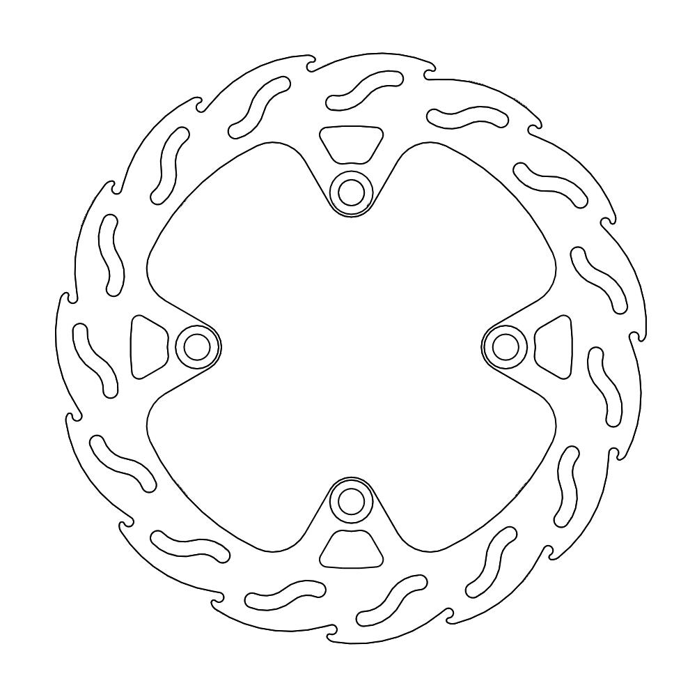 Moto-Master Flame Jarrulevy eteen vasen SH 125i, SH 150i