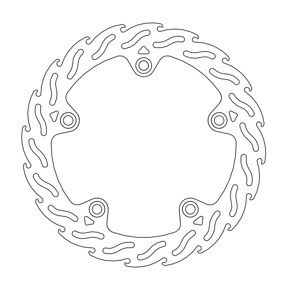 Moto-Master Flame Jarrulevy eteen vasen BMW: C600 Sport/C650GT