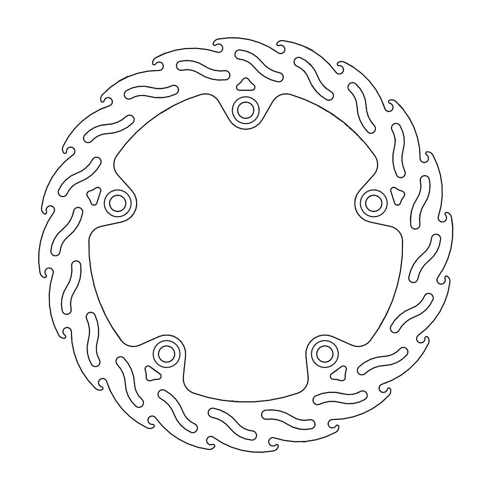 Moto-Master Flame Jarrulevy eteen oikea BMW: C600 Sport/C650GT