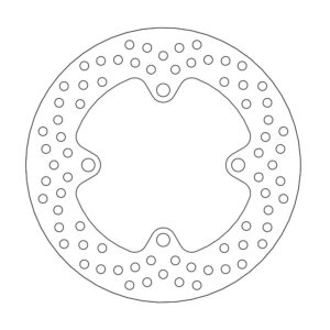 Moto-Master Halo Jarrulevy taakse Kawasaki: ZX6R Ninja ABS, ZX6R 636 Ninja ABS,