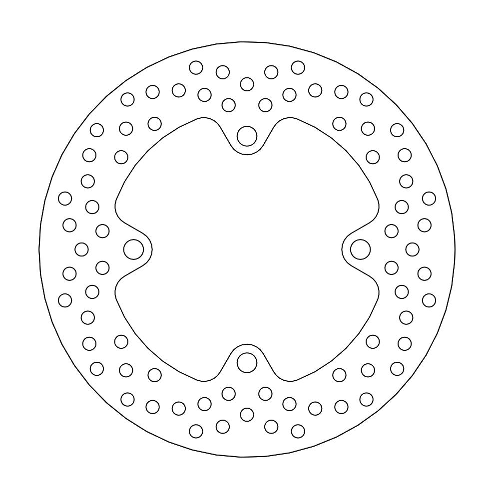 Moto-Master Halo Jarrulevy taakse Kawasaki: ZX6R Ninja ABS, ZX6R 636 Ninja ABS,